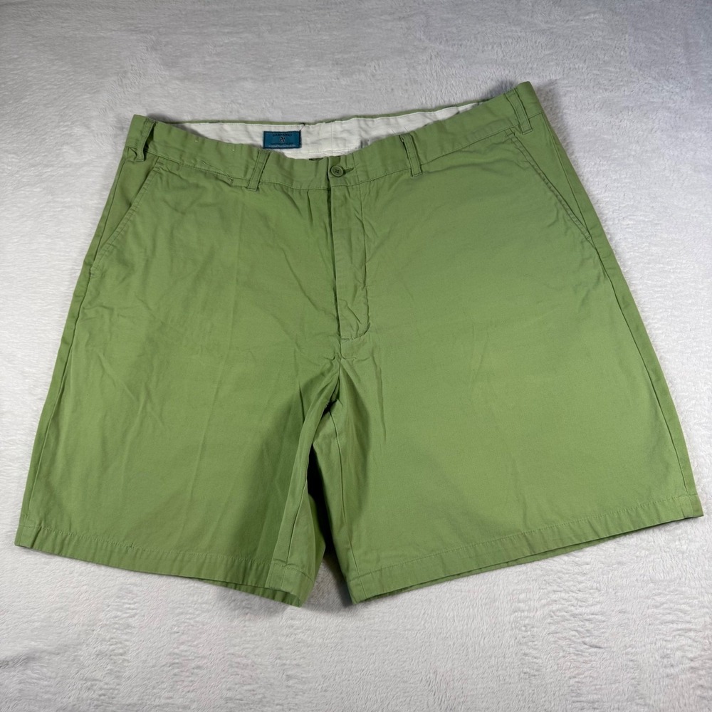 Castaway Nantucket Island Chino Shorts Mens 42 Green Excellent Cotton Preppy 9in